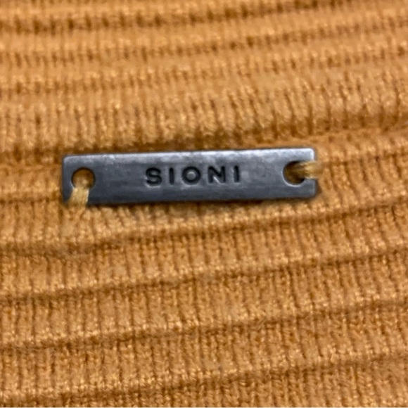 Sioni Golden Mustard Long Sleeve Knit Cardigan Sweater Size Small - Picture 5 of 13